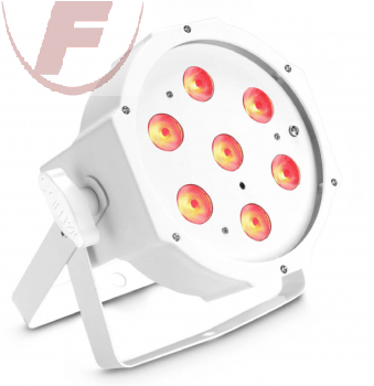 Cameo Flat Par CAN TRI 3W IR LED, WEISS, RGB, 7x3W 3in1 30°, IR, DMX, Stand-Alon